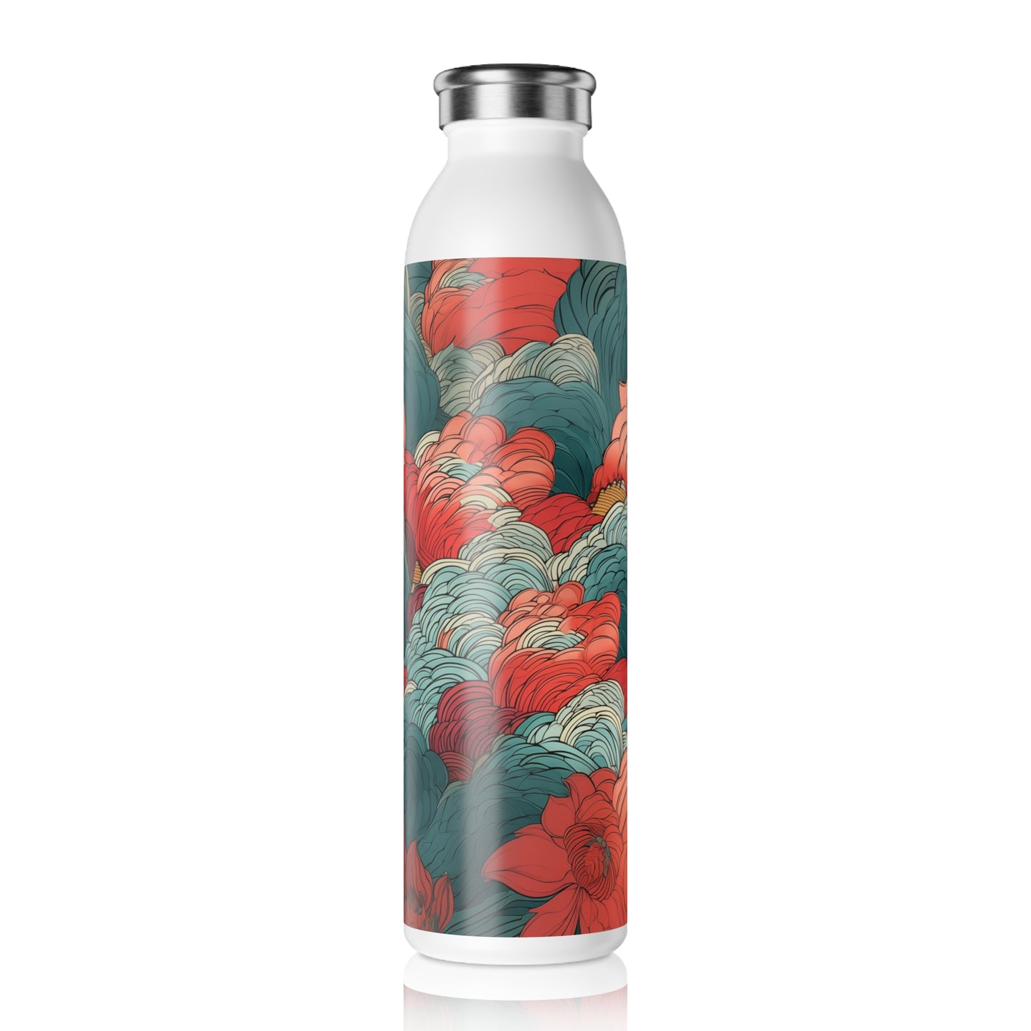 Slim Water Bottle - Utagawa Flora