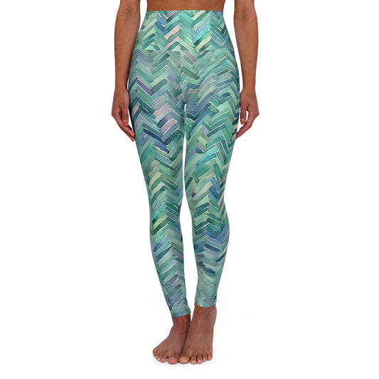 High Waisted Leggings - Piers Orleans Herringbone