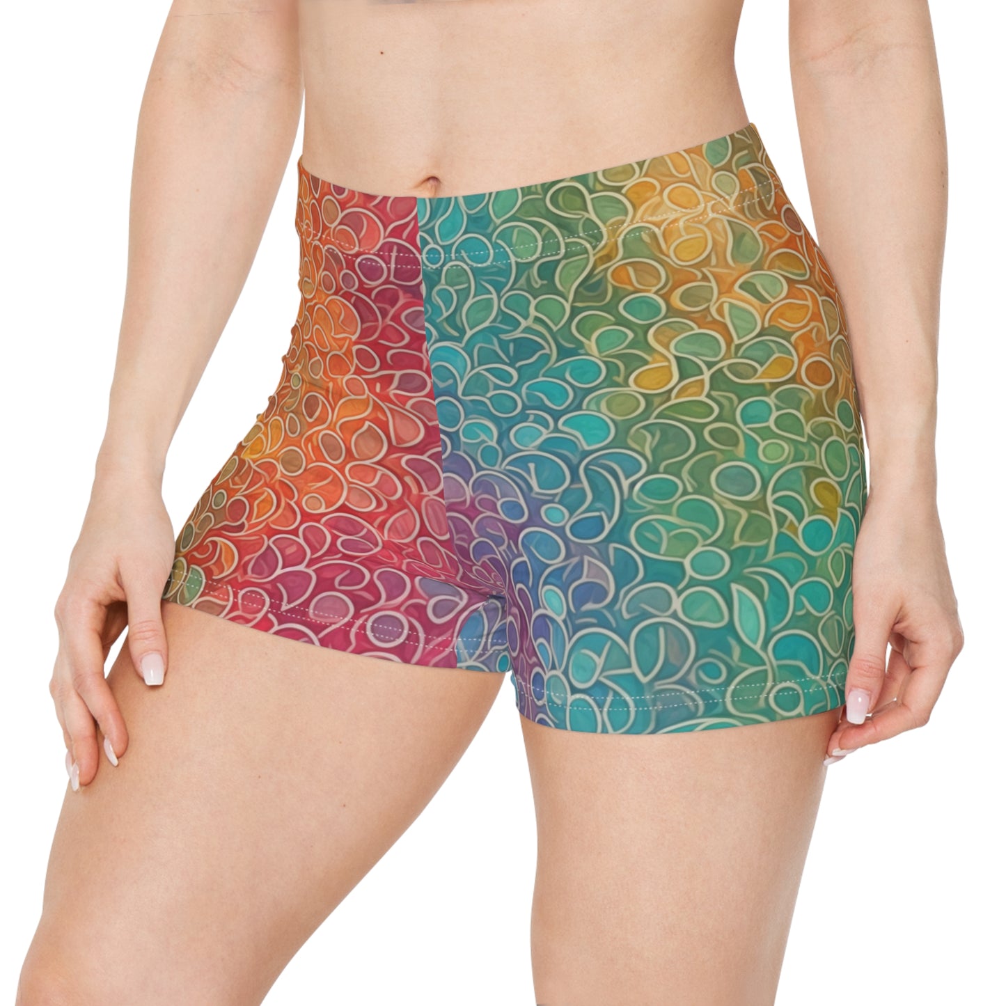 Workout Shorts - Pointillist Paris