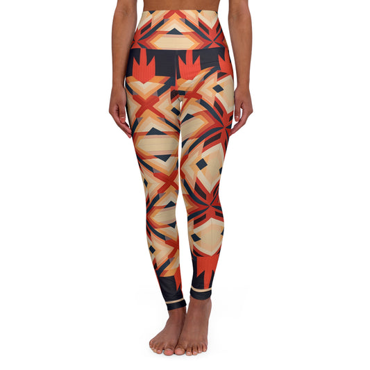 High Waisted Leggings - VelazquezianAndalusia