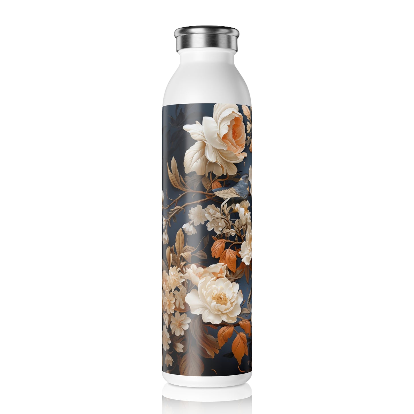 Slim Water Bottle - Madalena Makarasana Chinoiserie