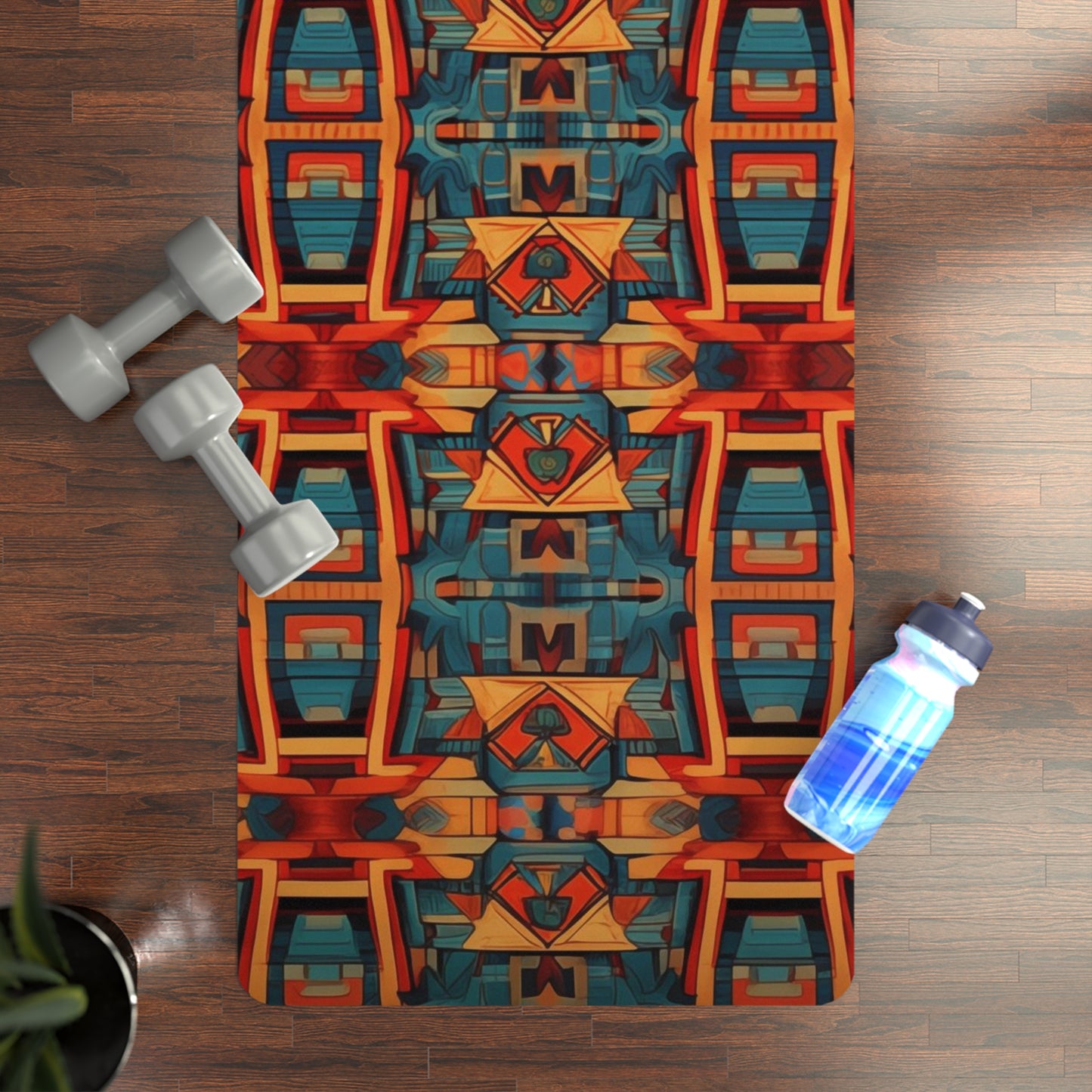 Rubber Yoga Mat- Filippa Tadasana Aztec