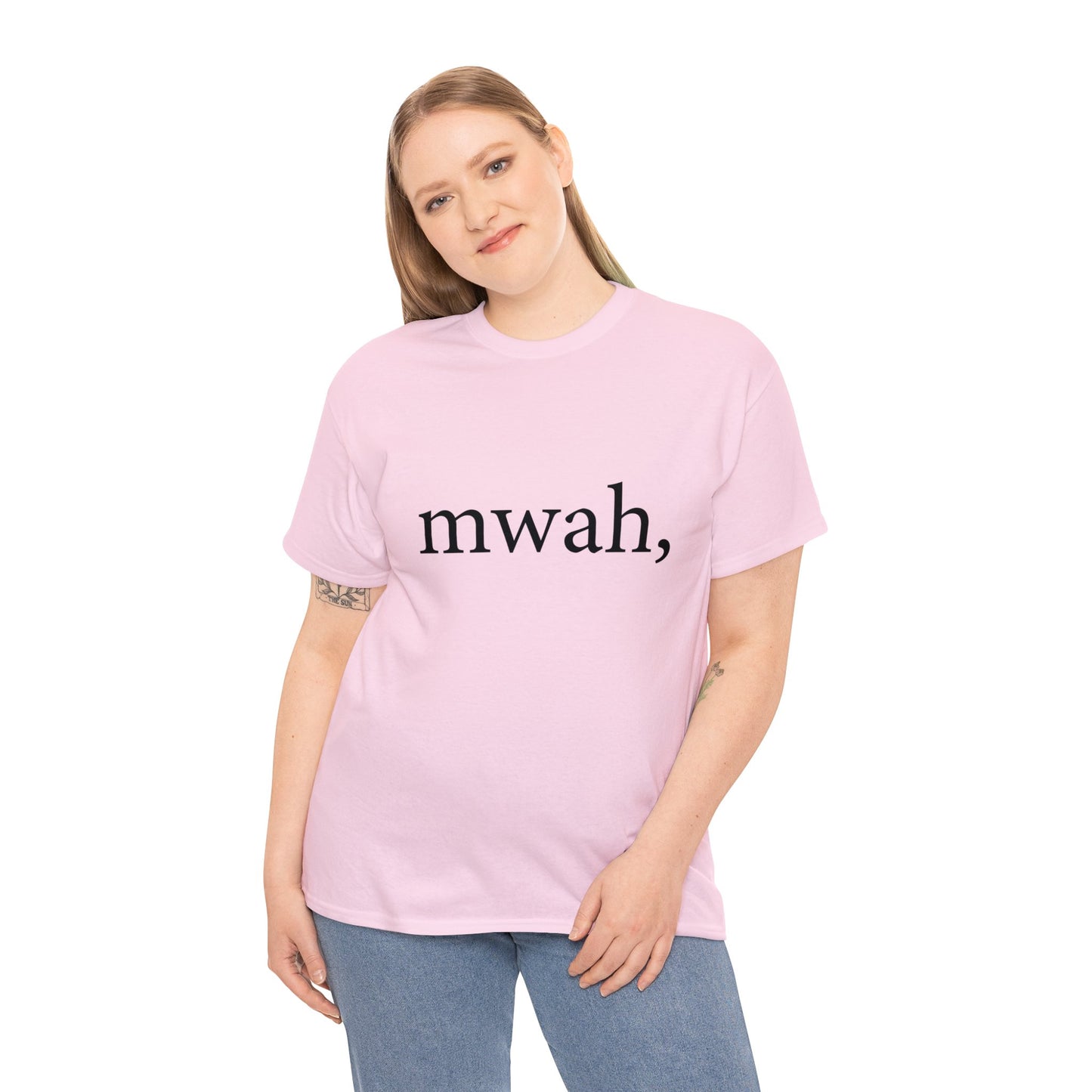 Unisex Heavy Cotton Tee - mwah, no bars.