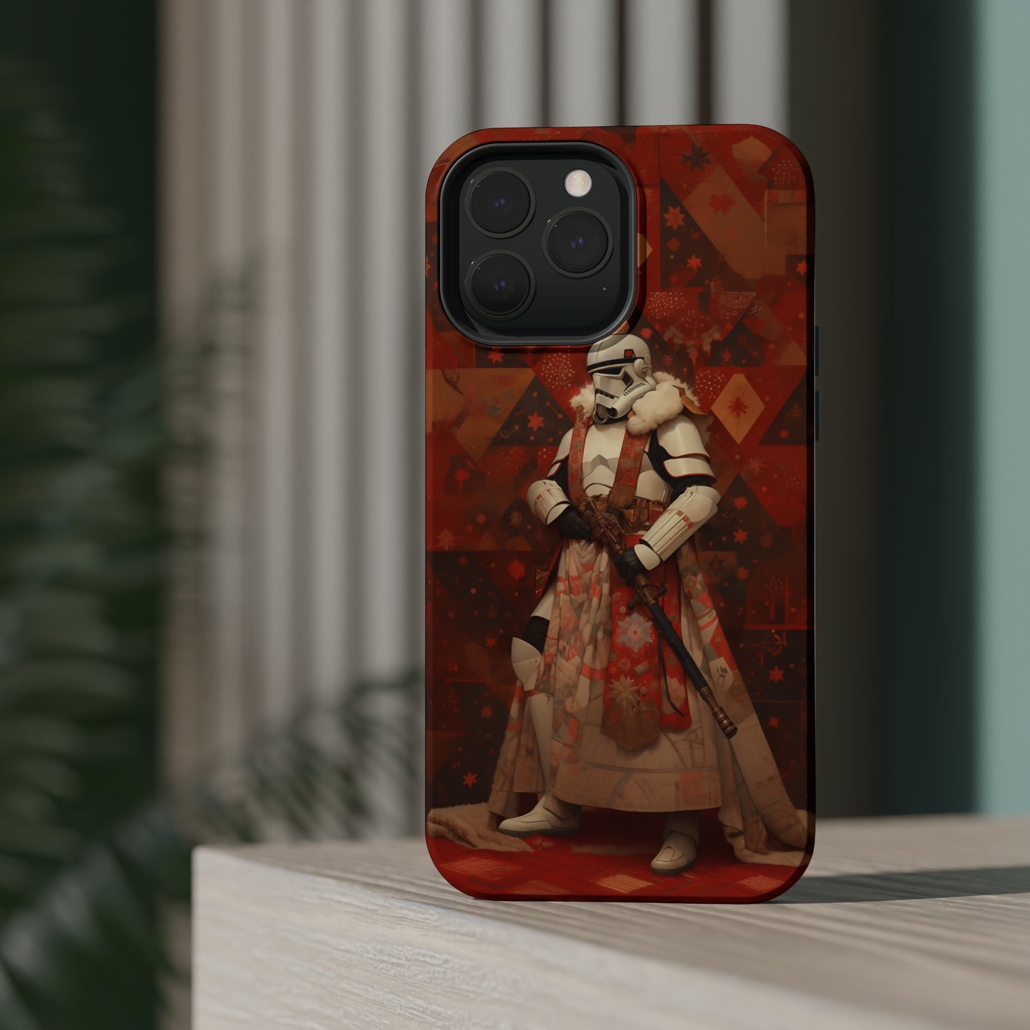 MagSafe Tough iPhone Case - Storm Trooper Norman Rockwell Christmas Card.png