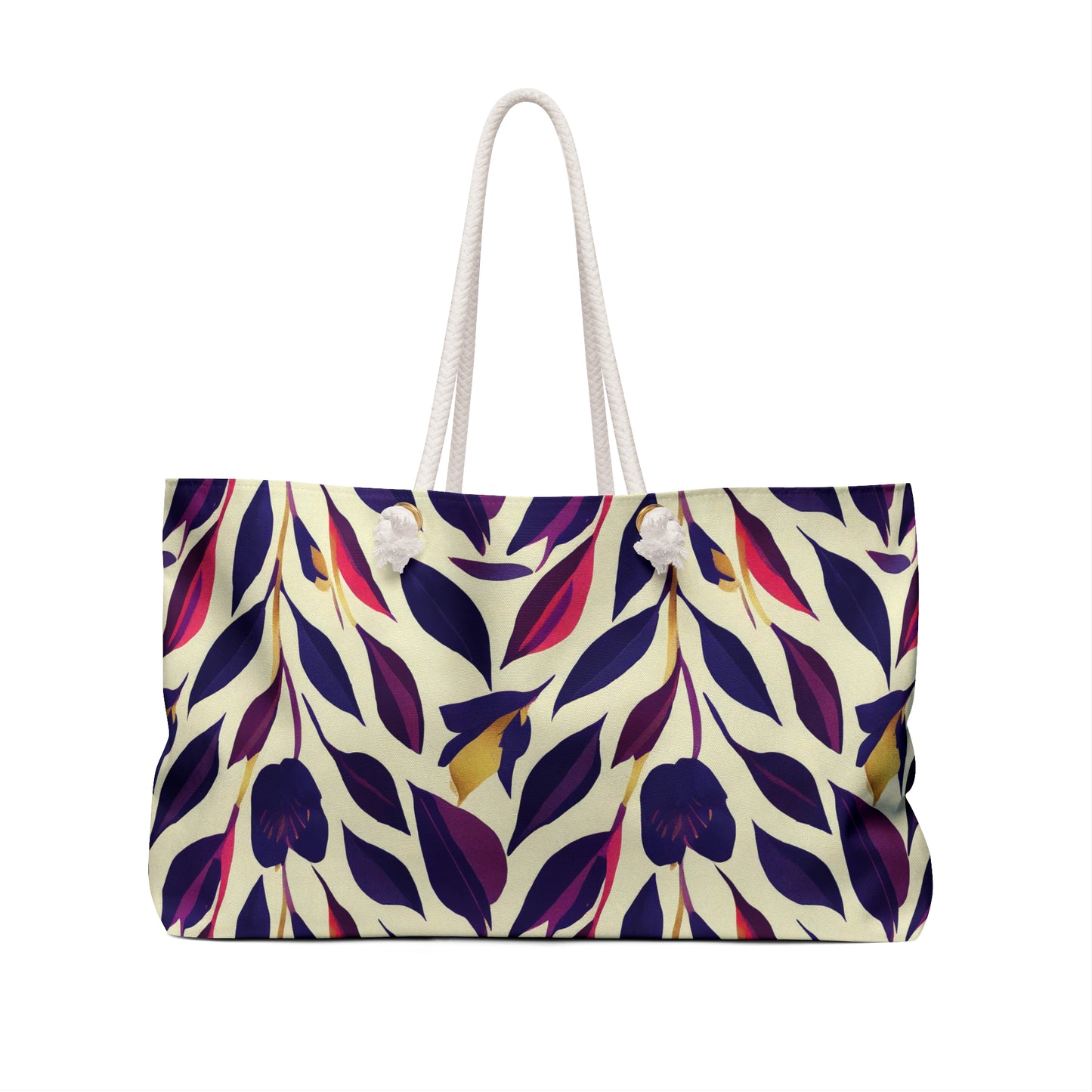 Violet Flourish Damask - Weekender Bag