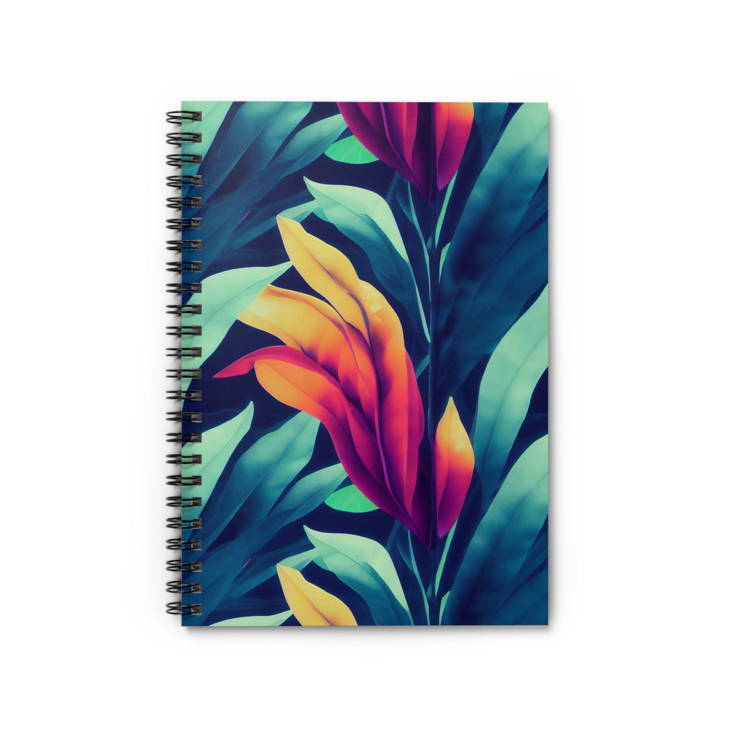 Spiral Notebook with Ruled Line - Tropical Oasis.png