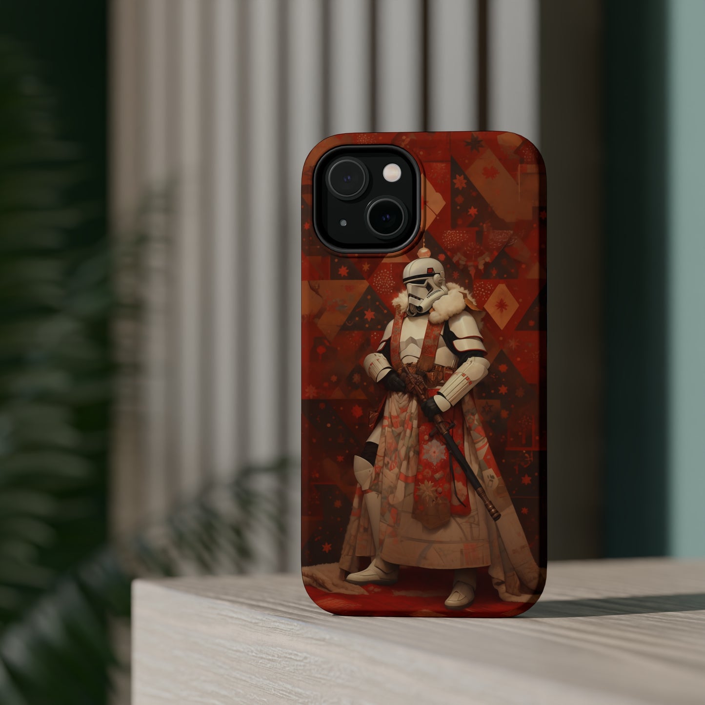 MagSafe Tough iPhone Case - Storm Trooper Norman Rockwell Christmas Card.png