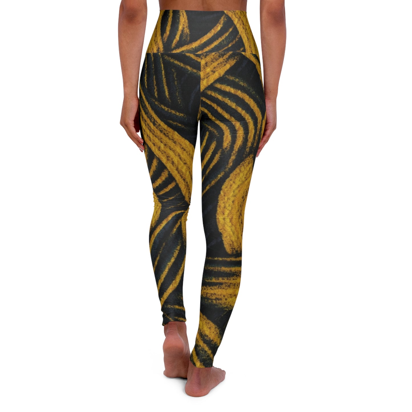 High Waisted Leggings - Art Nouveau.