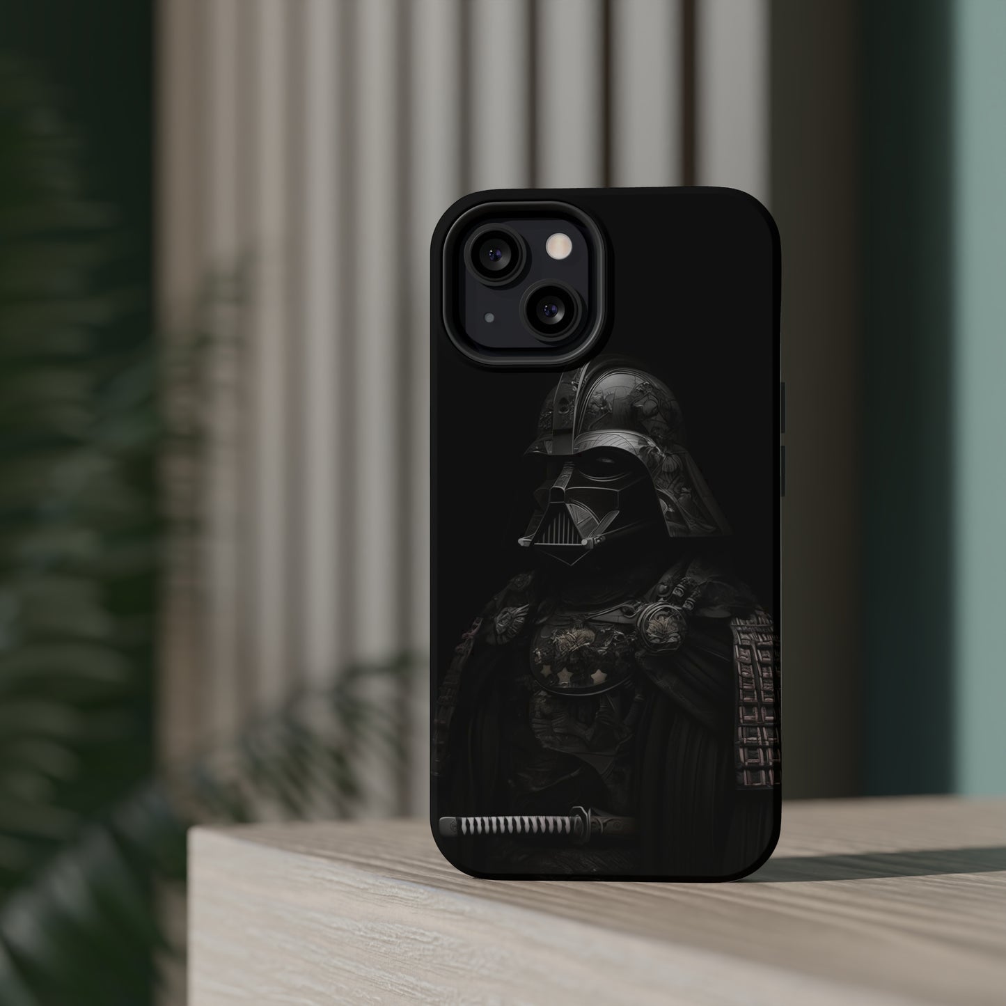 MagSafe Tough iPhone Case - Darth Vader Samurai Black White Photograph 1870