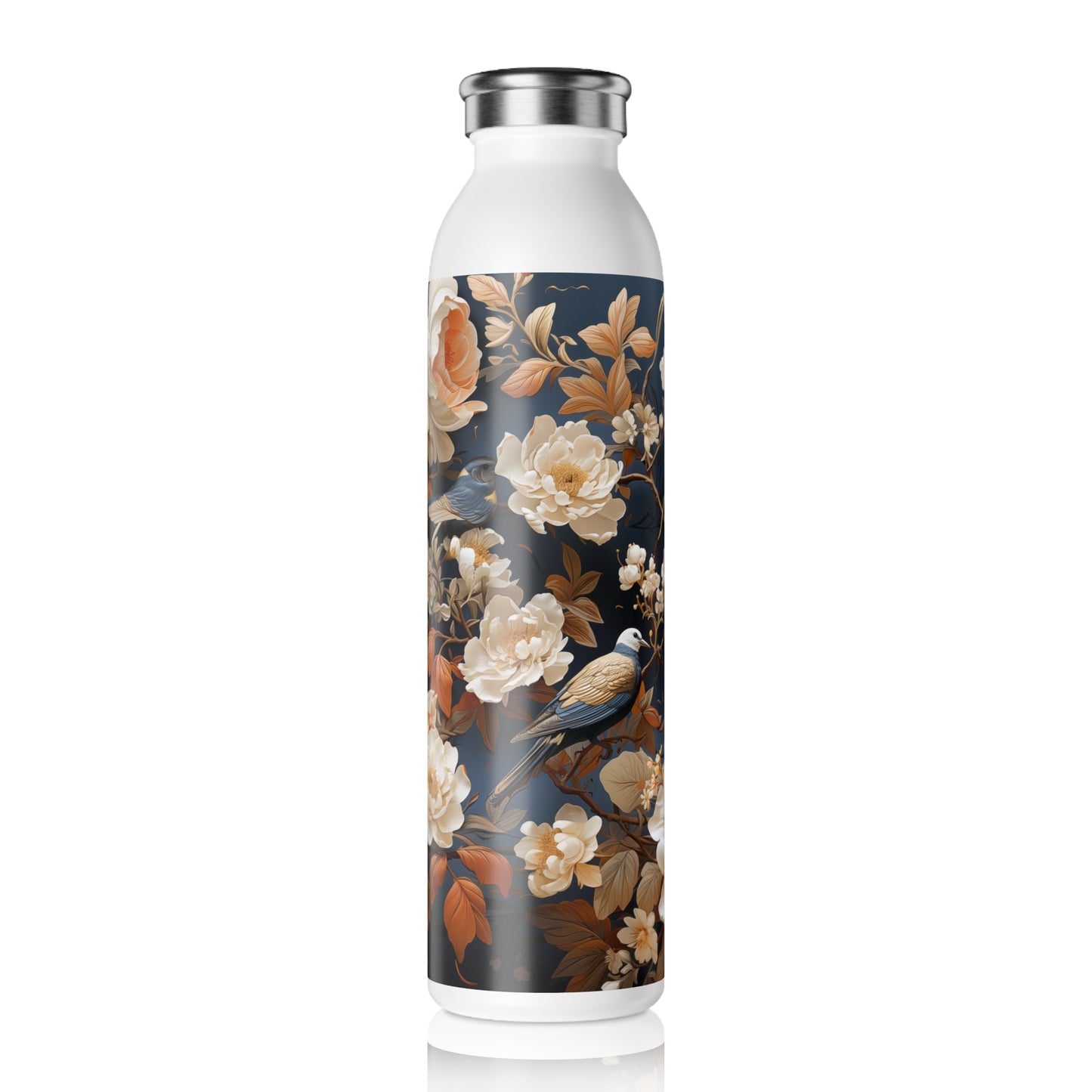 Slim Water Bottle - Madalena Makarasana Chinoiserie