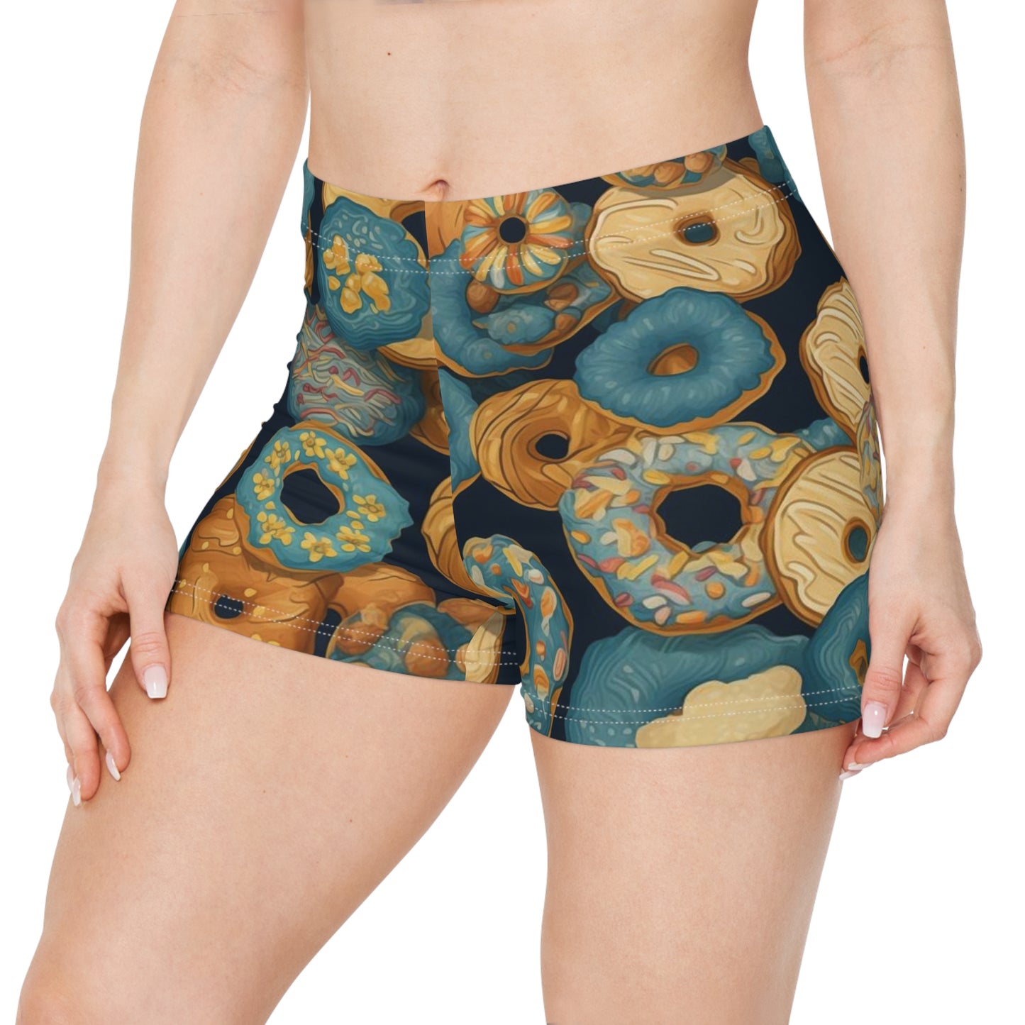 Workout Shorts - Astrid Vrksasana Anime Donuts