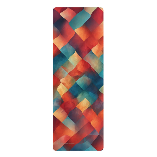 Rubber Yoga Mat- Tove Manchester Harlequin