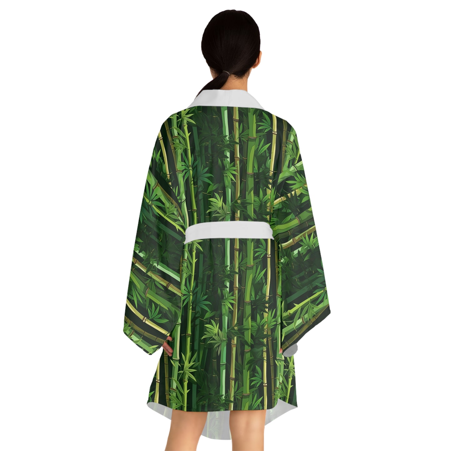 Long Sleeve Kimono Robe - Secret Forest