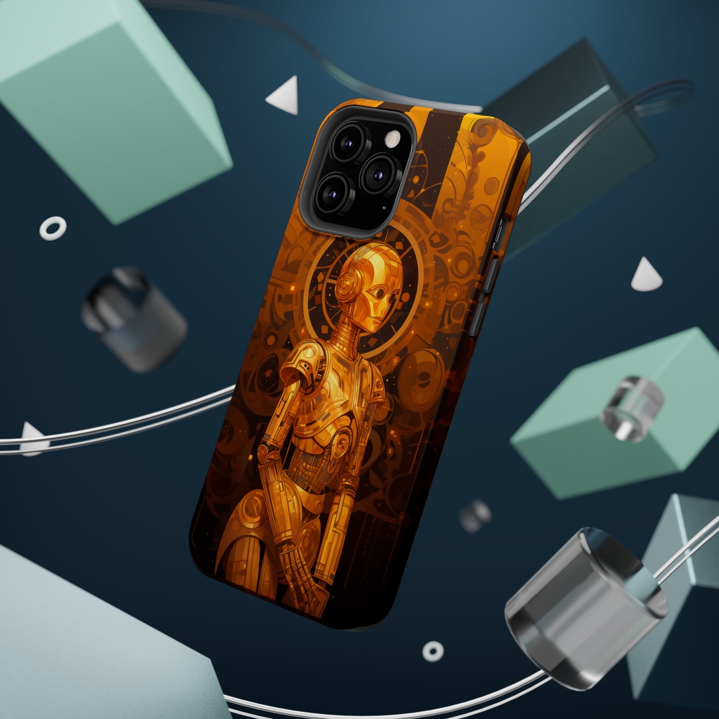 MagSafe Tough iPhone Case - C3P0 Art Nouveau