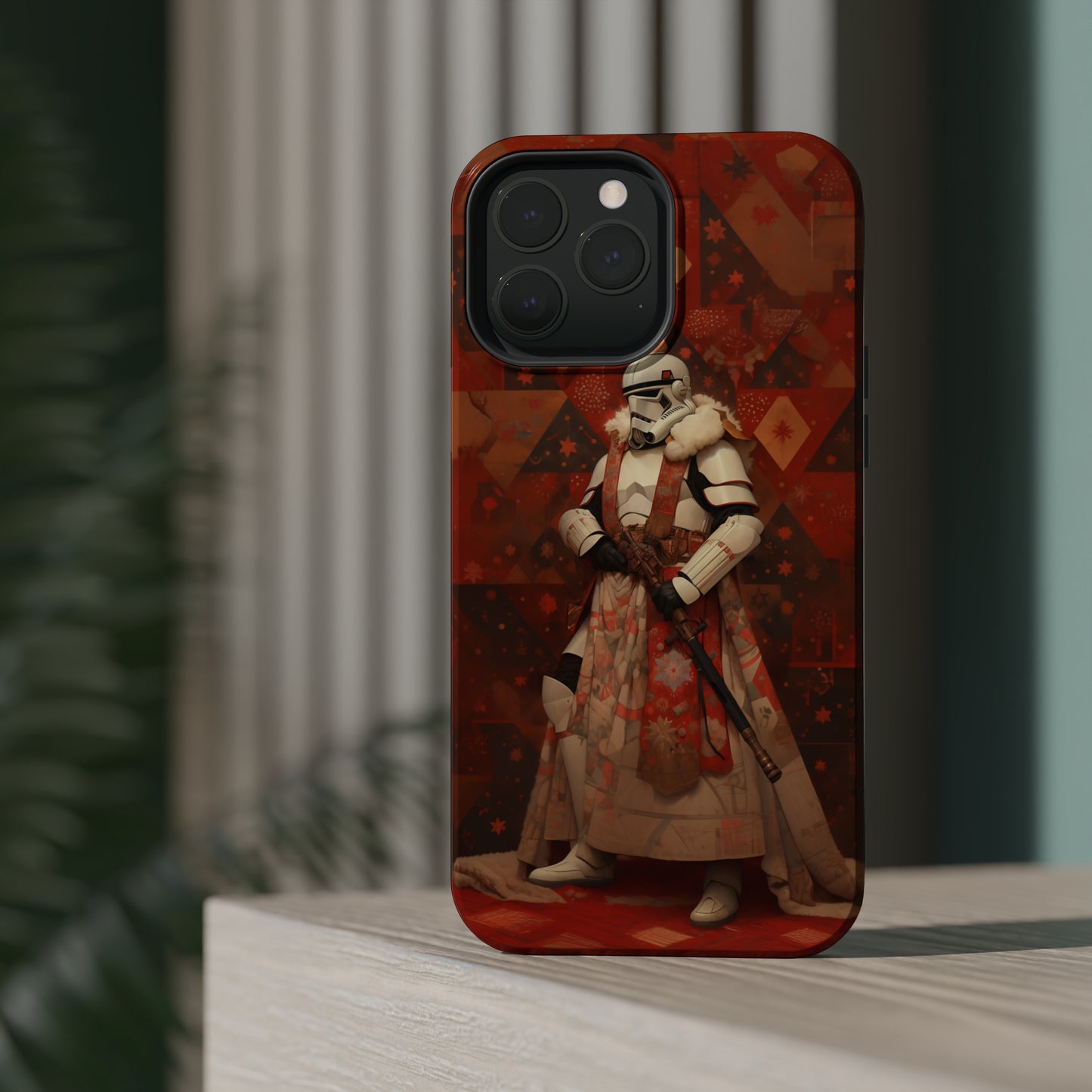 MagSafe Tough iPhone Case - Storm Trooper Norman Rockwell Christmas Card