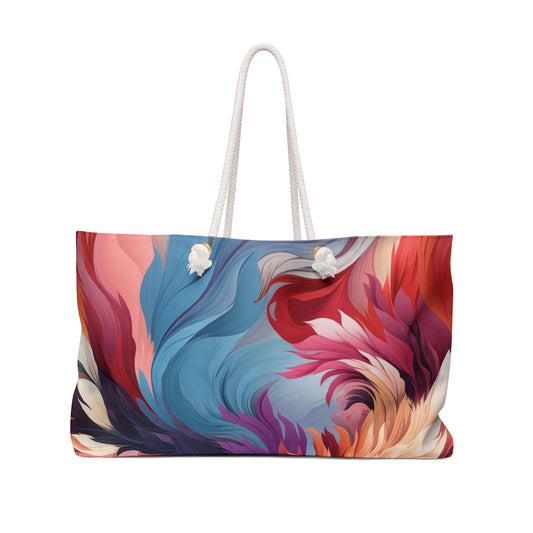 Weekender Bag - Bard Makarasana Retro Anime Abstract