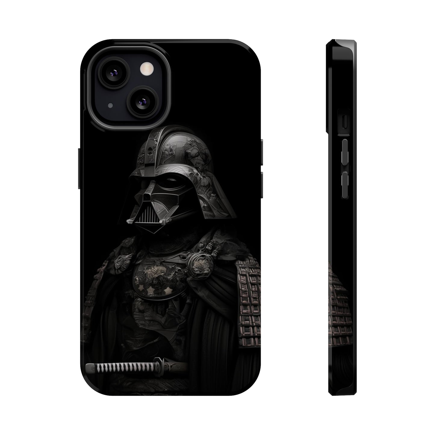 MagSafe Tough iPhone Case - Darth Vader Samurai Black White Photograph 1870