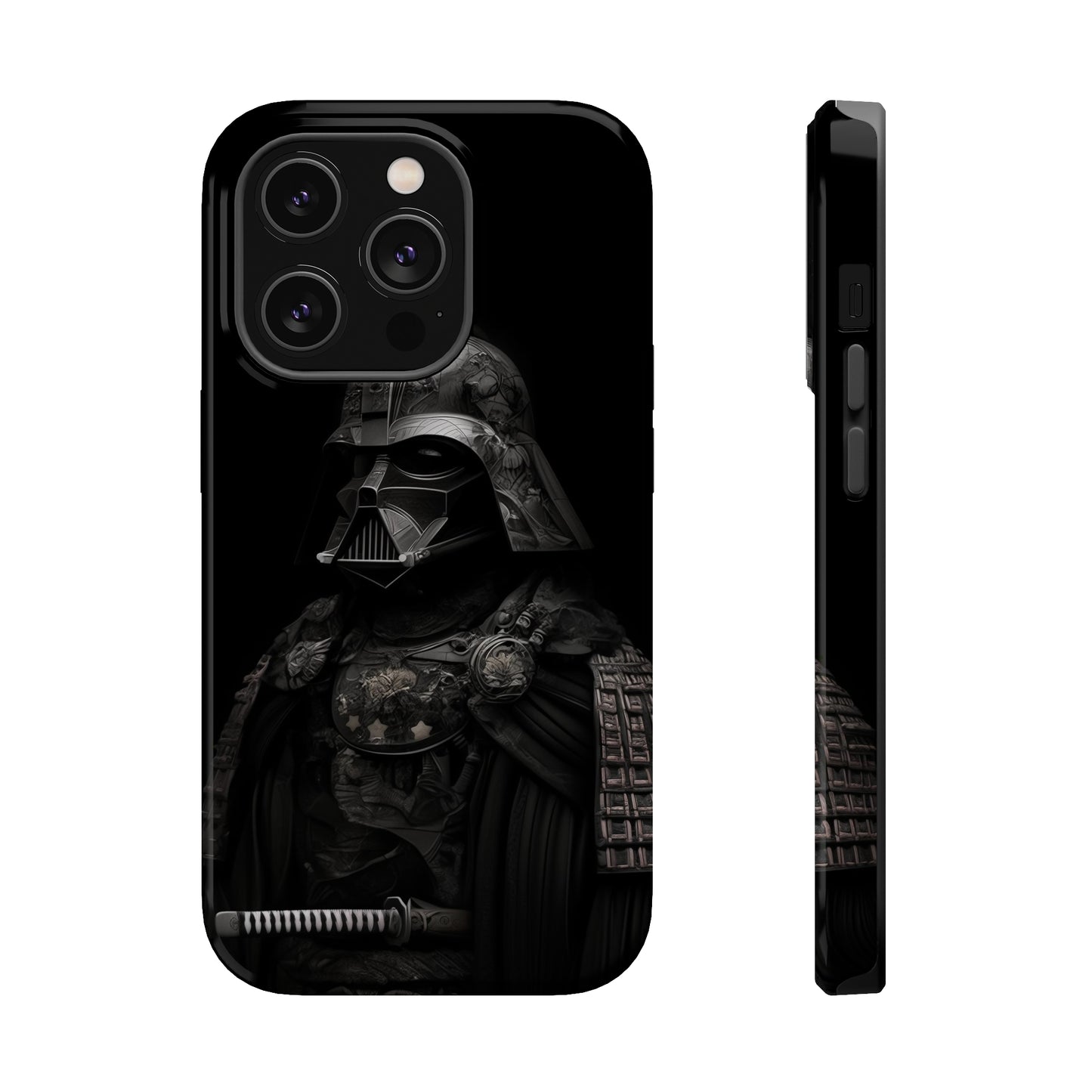 MagSafe Tough iPhone Case - Darth Vader Samurai Black White Photograph 1870