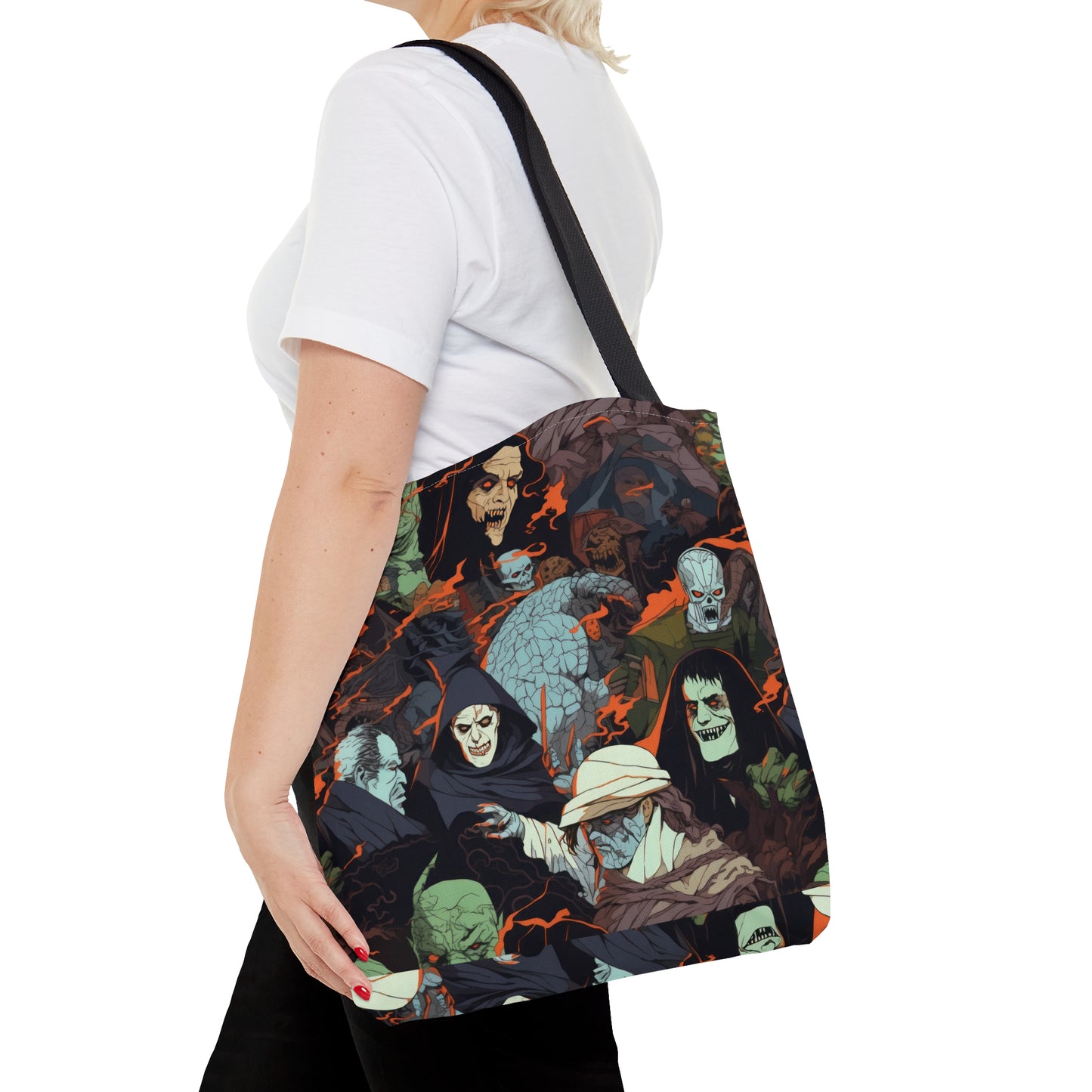 Tote Bag - Spooky Monsters Anime Alpha