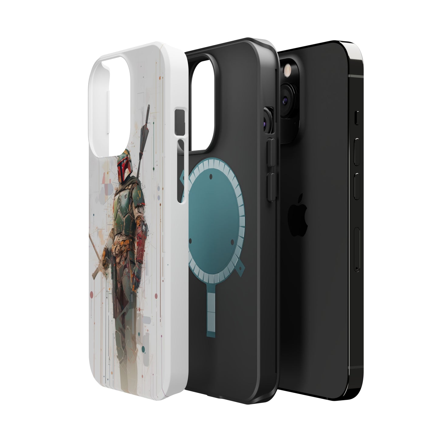 MagSafe Tough iPhone Case - Boba Fett infographic illustration