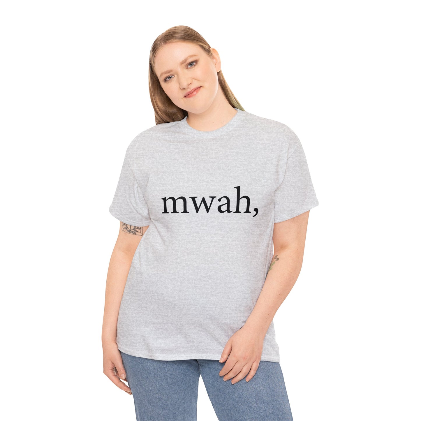 Unisex Heavy Cotton Tee - mwah, no bars.