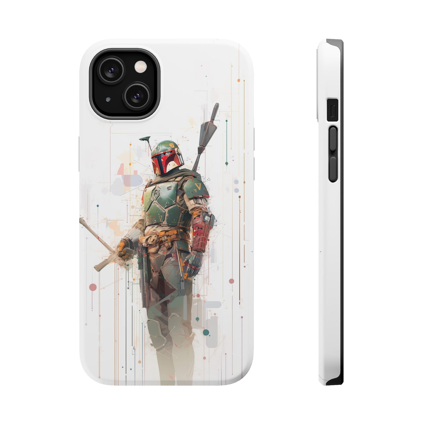 MagSafe Tough iPhone Case - Boba Fett infographic illustration