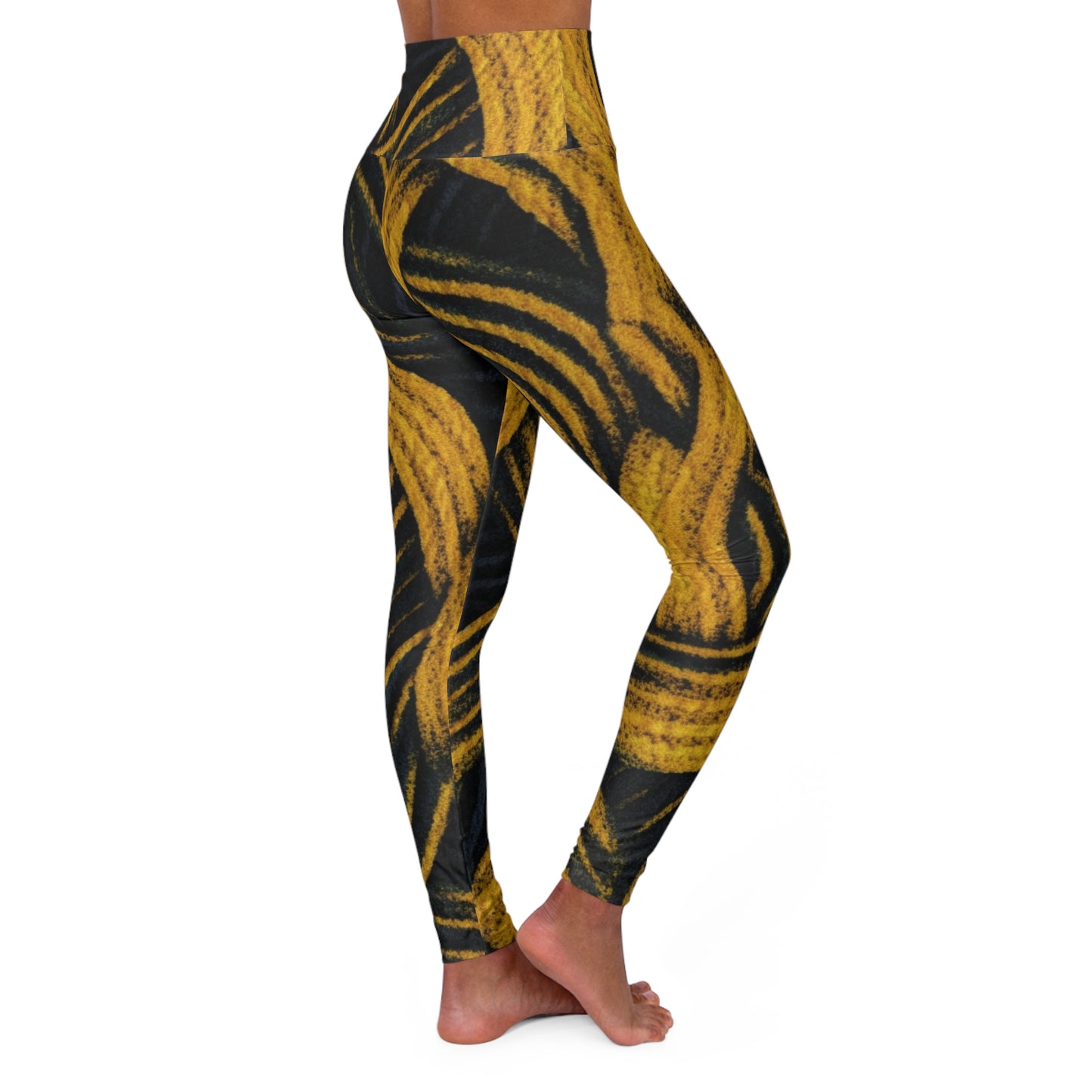 High Waisted Leggings - Art Nouveau.