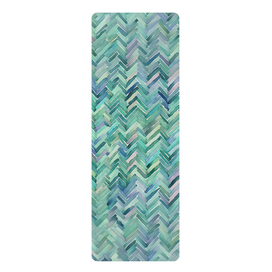 Rubber Yoga Mat- Piers Orleans Herringbone