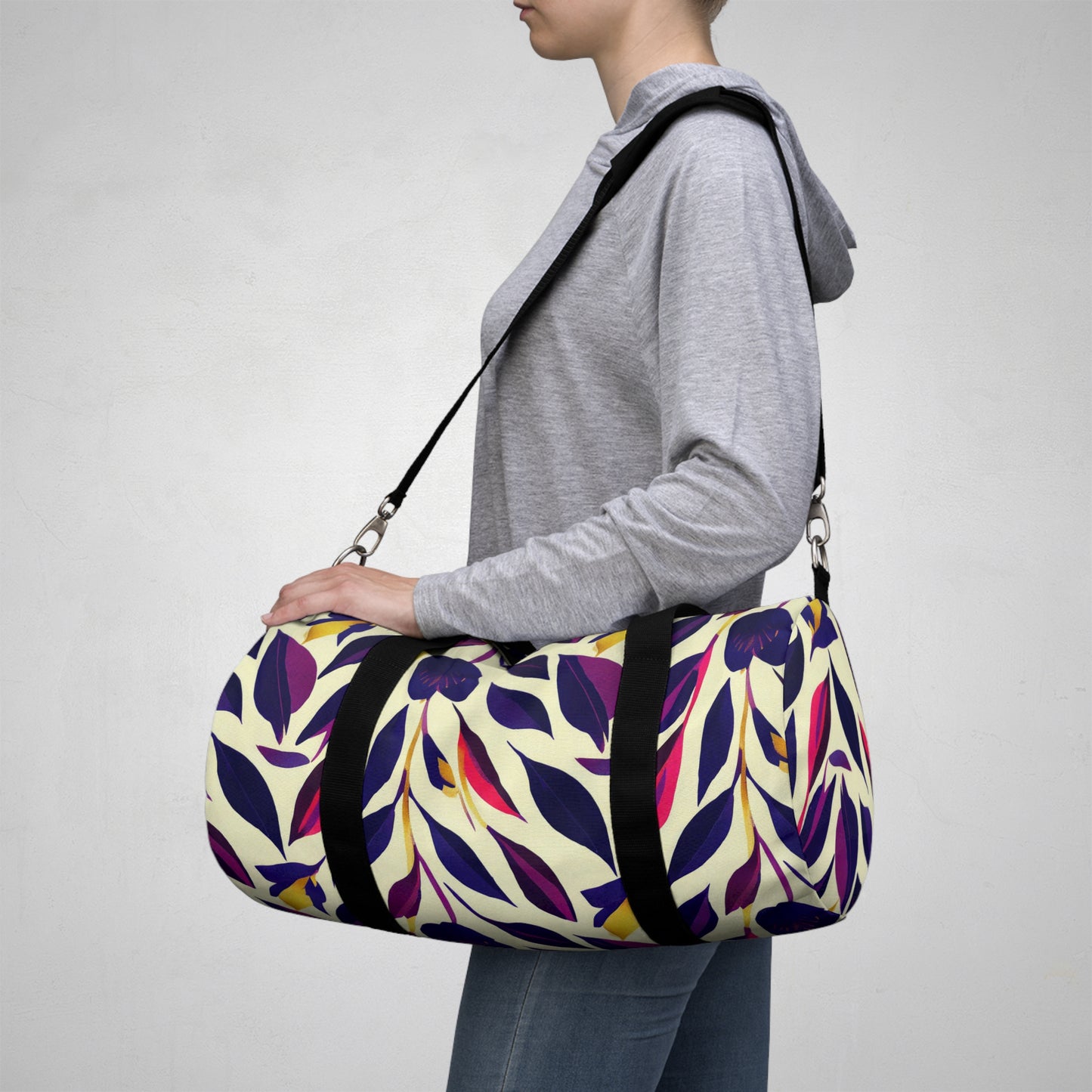 Duffel Bag - Violet Flourish Damask