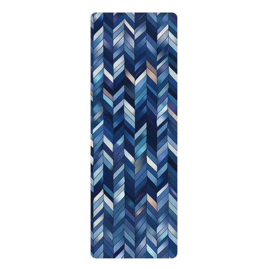 Rubber Yoga Mat- Hildegund Bitilasana Chevron