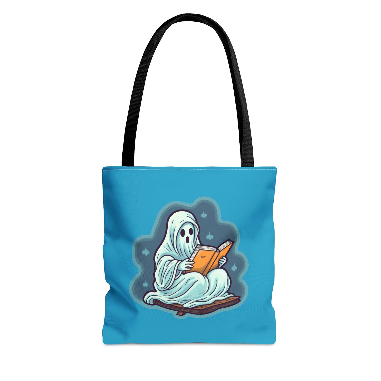 Bookish Ghost Tote Bag, Halloween Literary Tote, Teacher's Halloween Present, Librarian Themed Tote Bag, Spooky Ghost Tote Bag