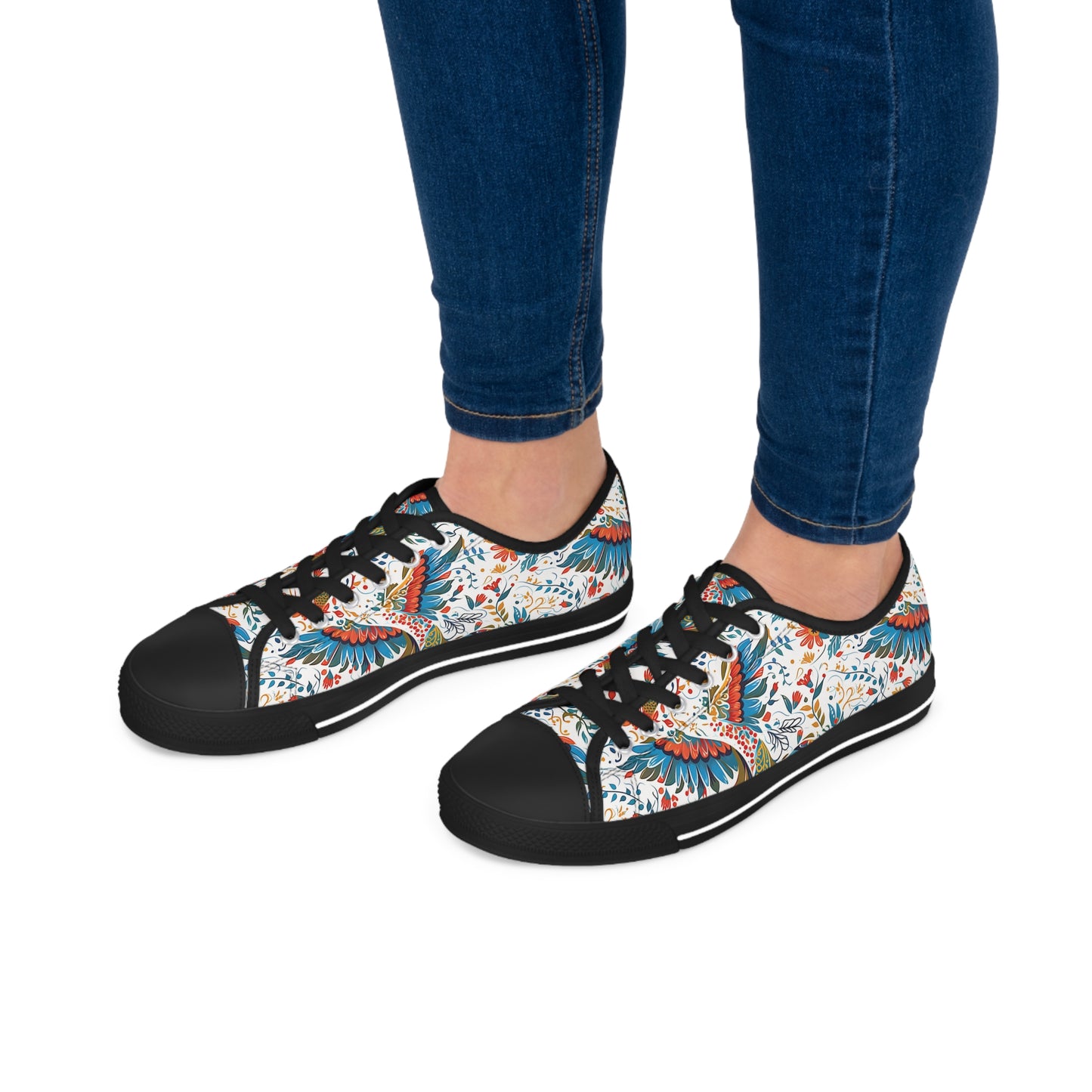 Women's Low Top Sneakers - Colibri Abstract