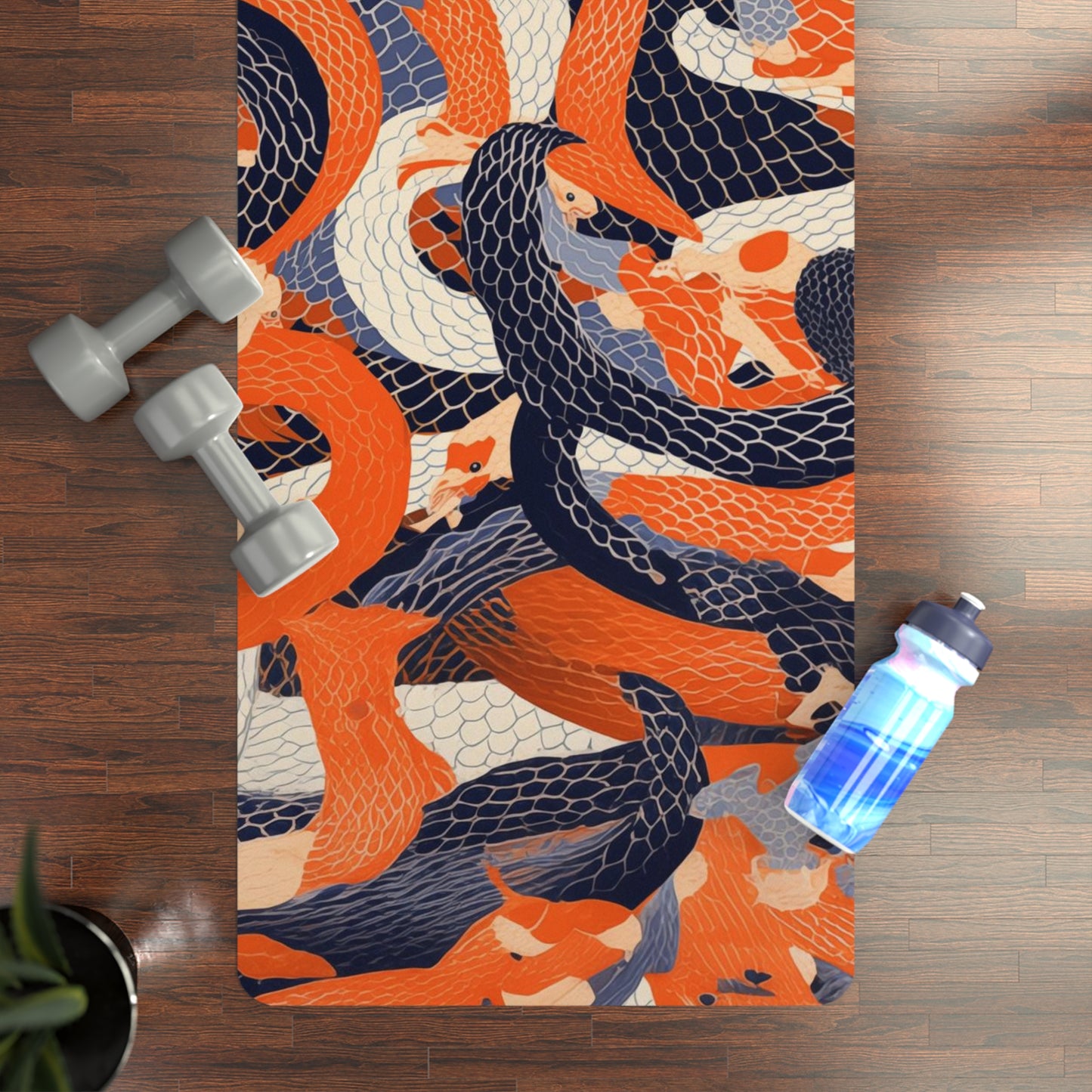 Rubber Yoga Mat- Neville Marichyasana Snakes