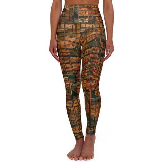High Waisted Leggings - Vermeer-Provence