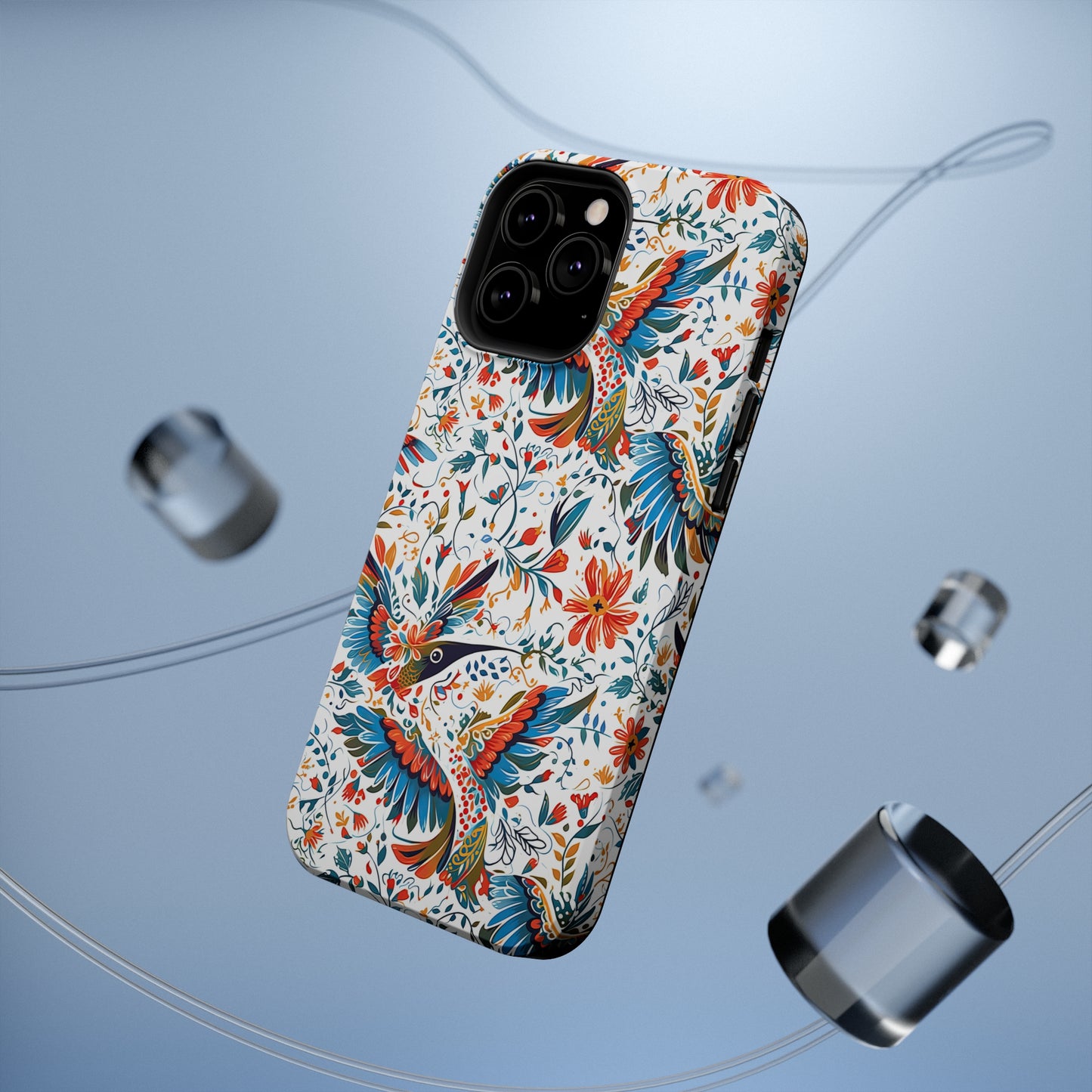 MagSafe Tough iPhone Case - Colibri Abstract