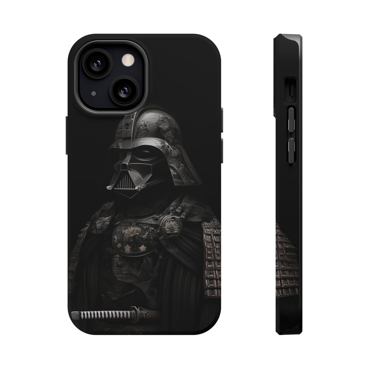 MagSafe Tough iPhone Case - Darth Vader Samurai Black White Photograph 1870