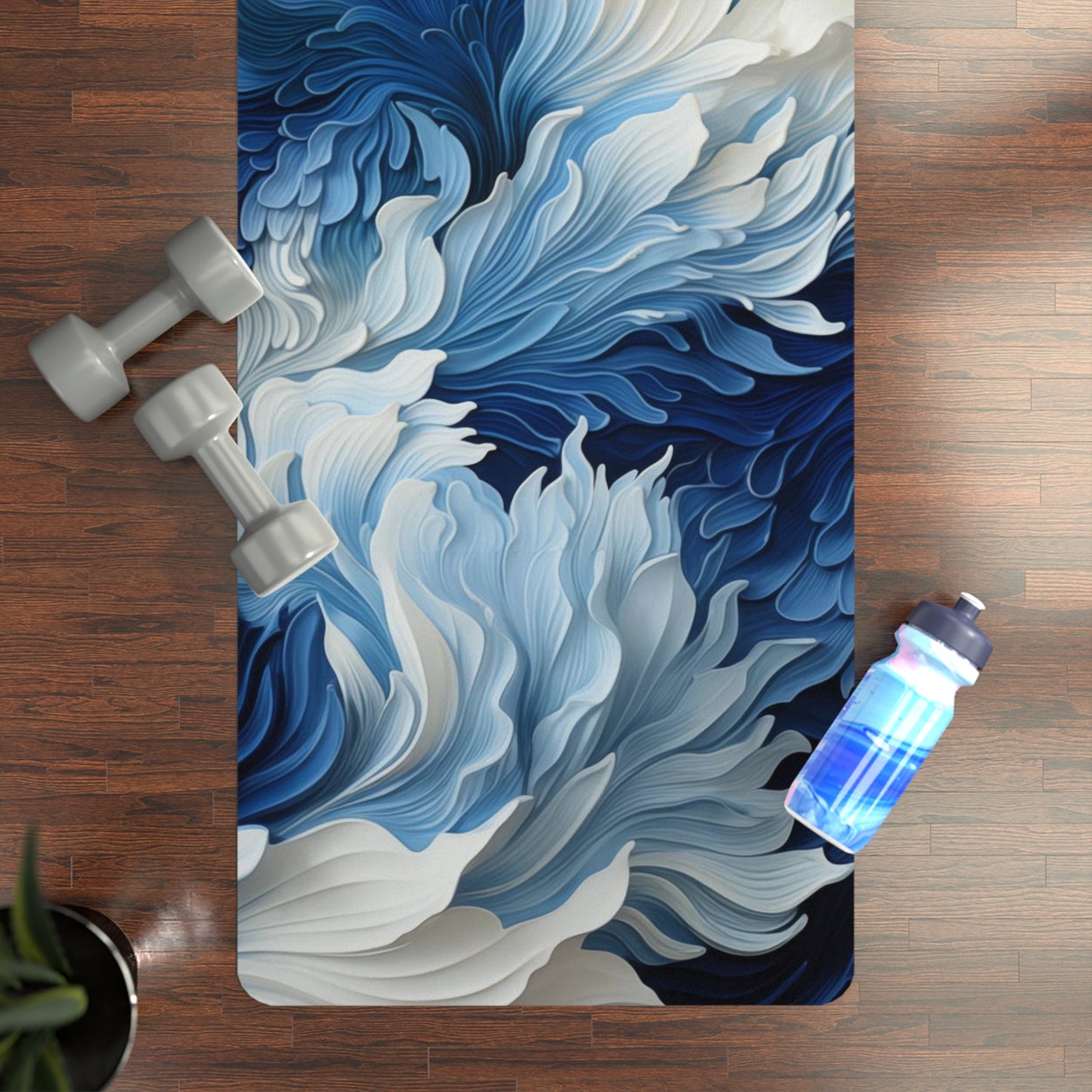 Rubber Yoga Mat- Elisaria Karnak Shibori