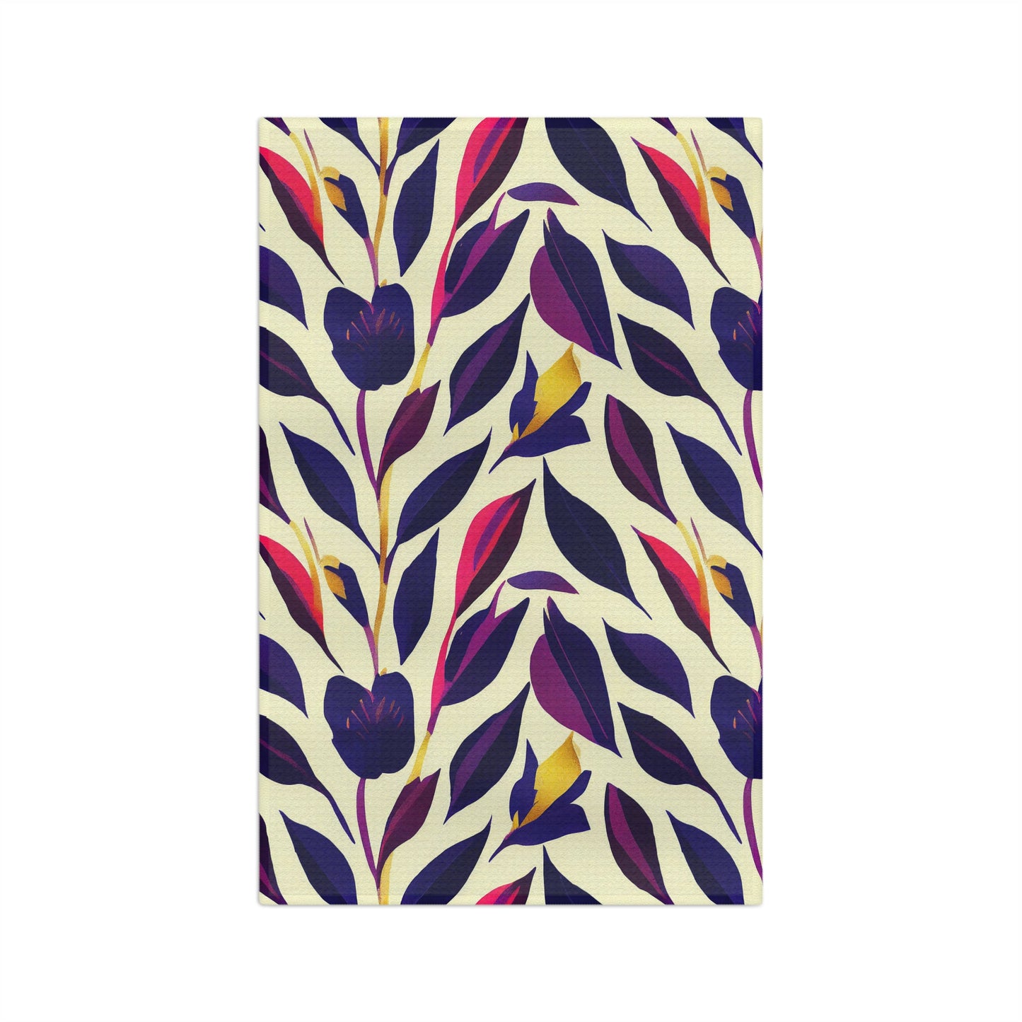 Soft Tea Towel - Violet Flourish Damask