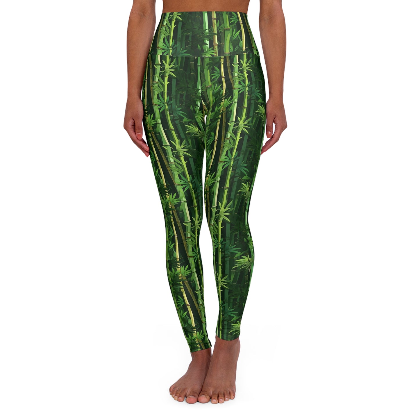 High Waisted Leggings - Secret Forest