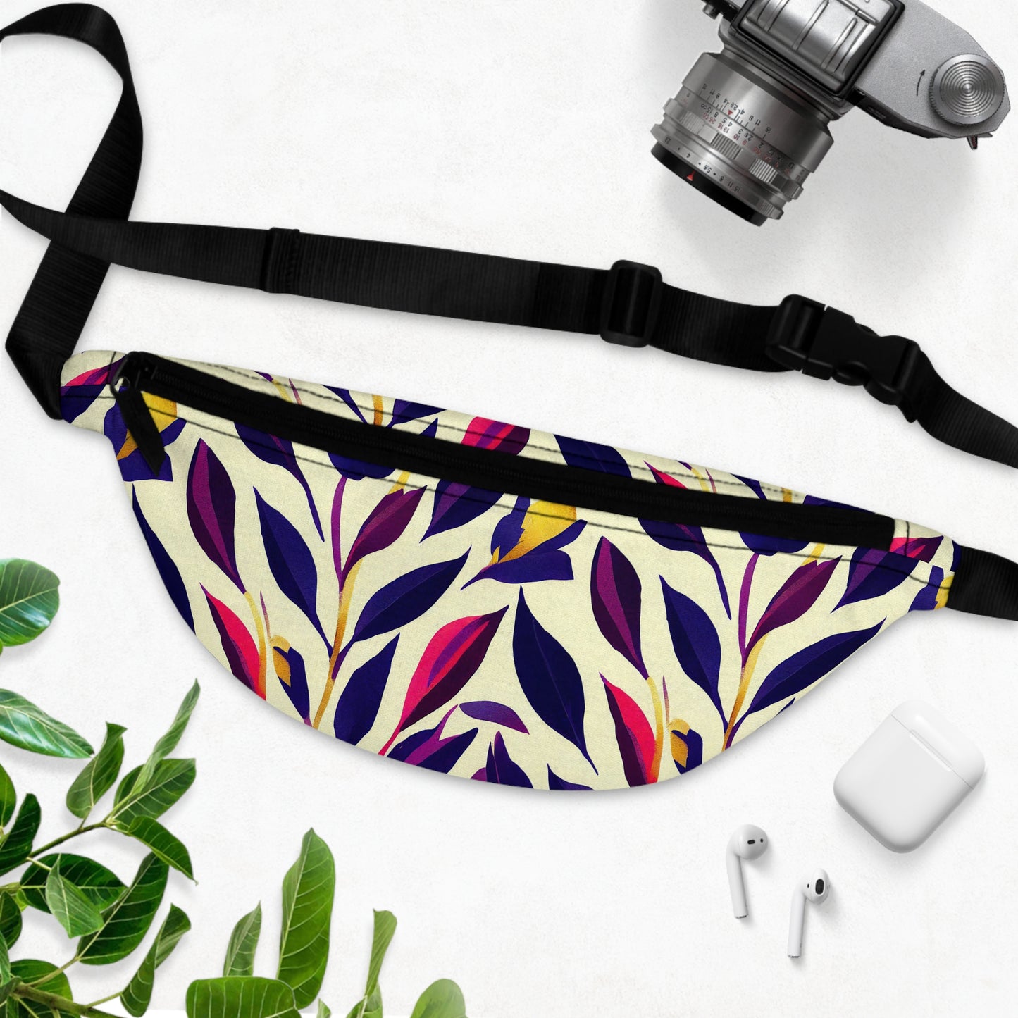 Fanny Pack/Bum Bag - Violet Flourish Damask