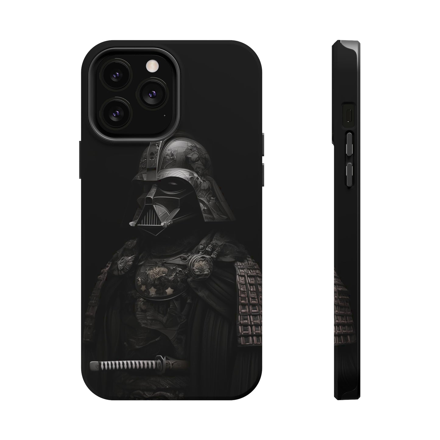 MagSafe Tough iPhone Case - Darth Vader Samurai Black White Photograph 1870