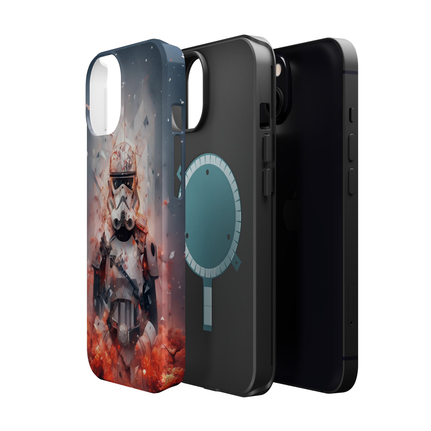 MagSafe Tough iPhone Case - Snow trooper Double Exposure