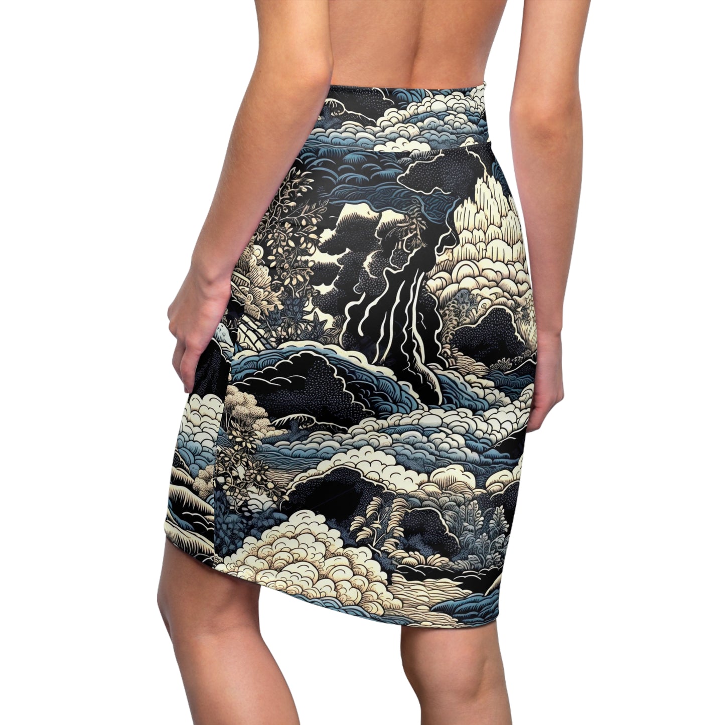 Edo Daydreams - Pencil Skirt