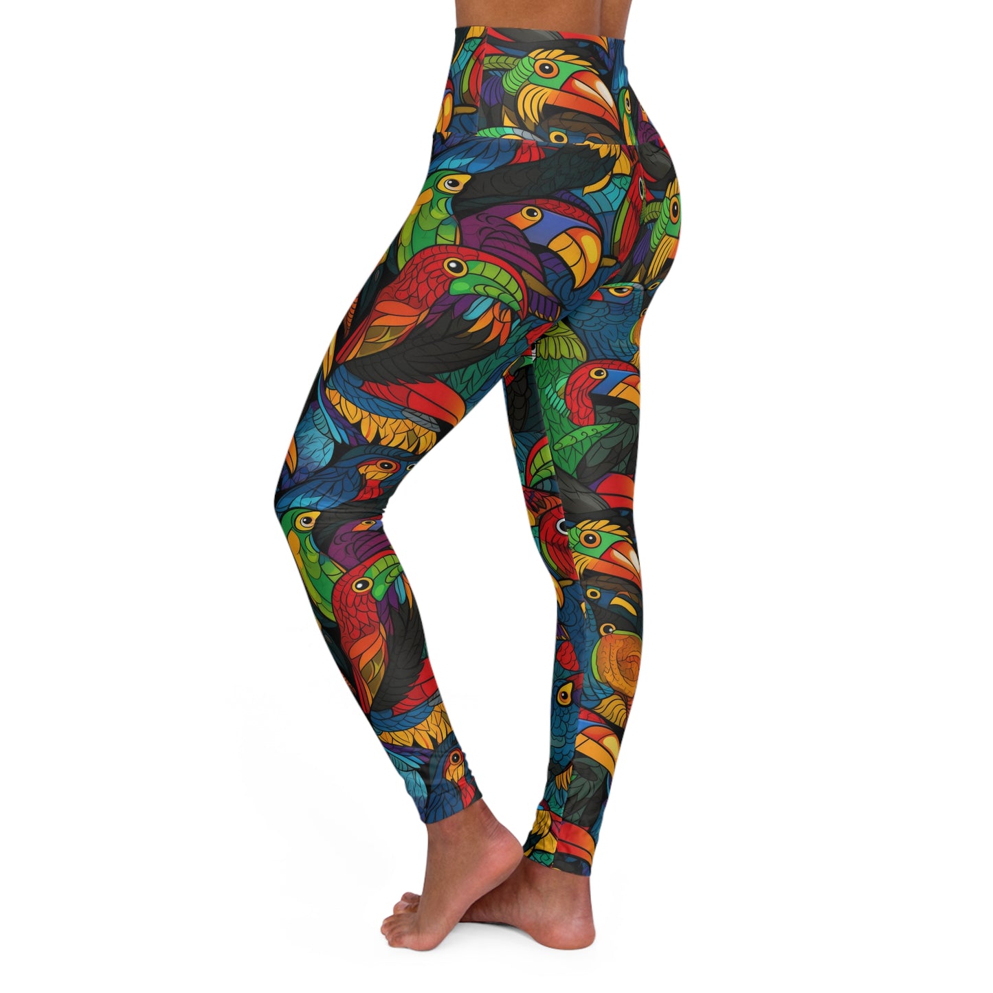 High Waisted Leggings - Toucan Clan