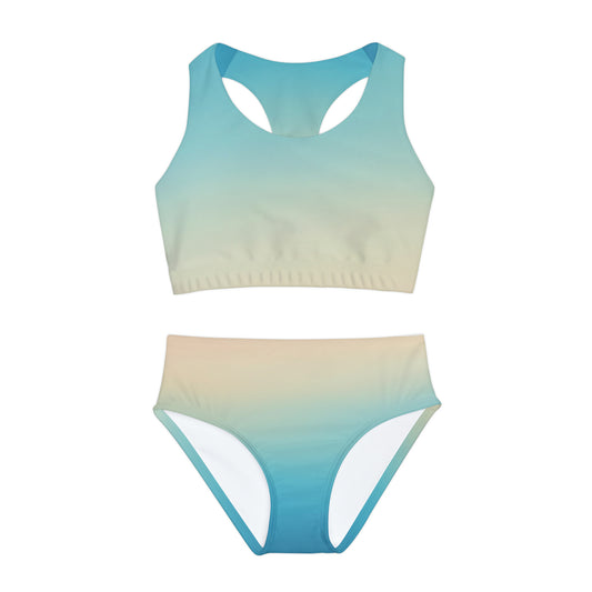 Girls Two Piece Swimsuit (AOP)