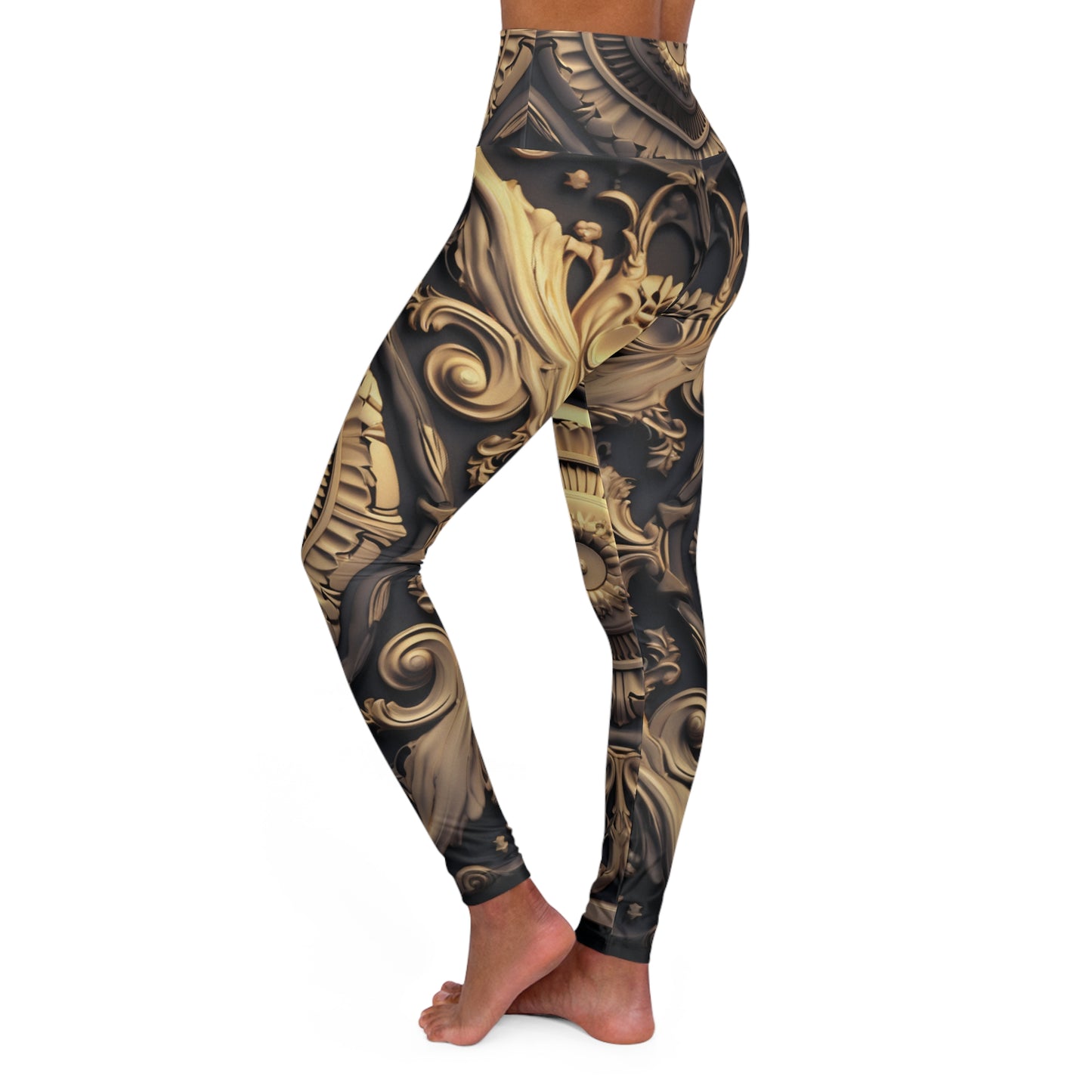 High Waisted Leggings - BaroqueNebula.