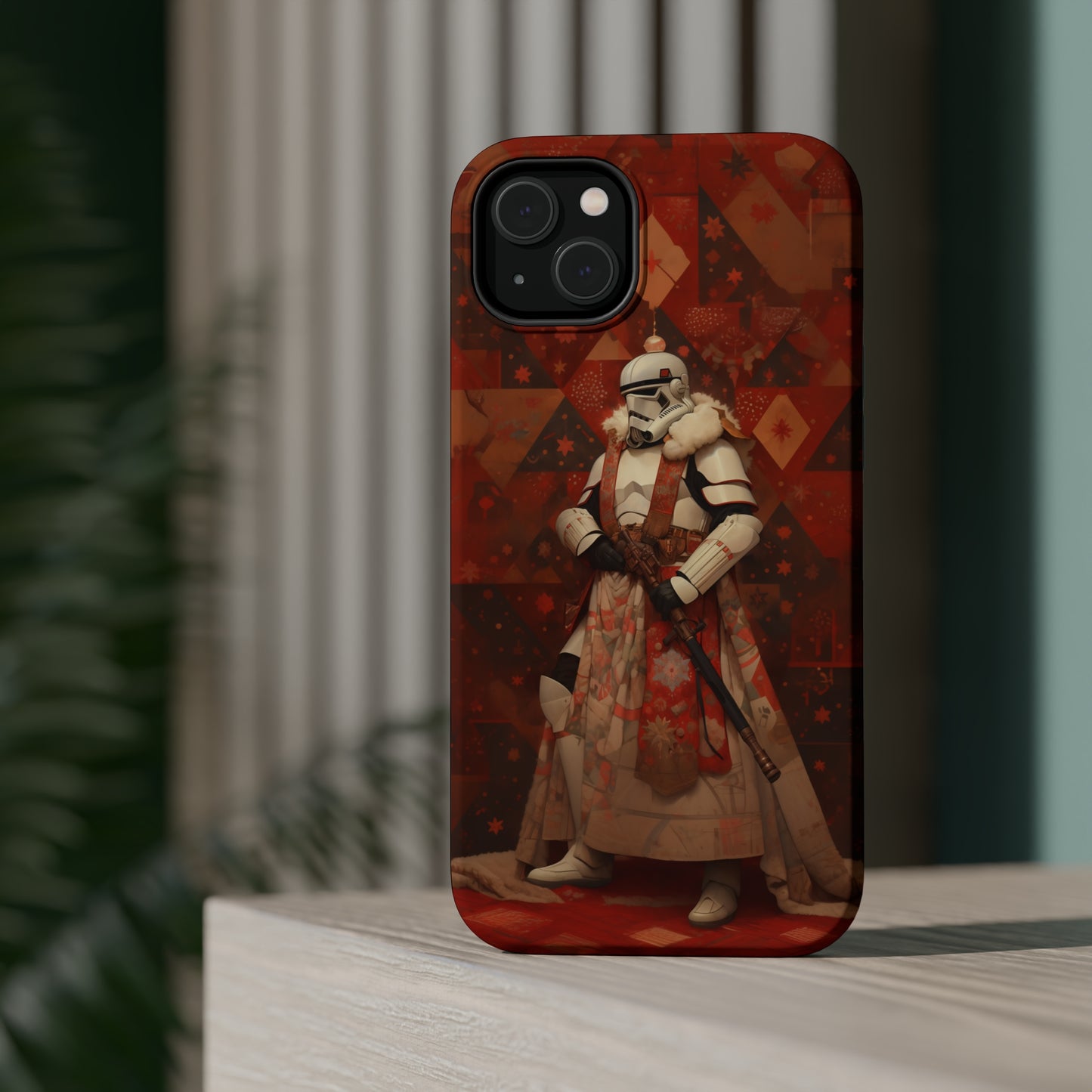 MagSafe Tough iPhone Case - Storm Trooper Norman Rockwell Christmas Card