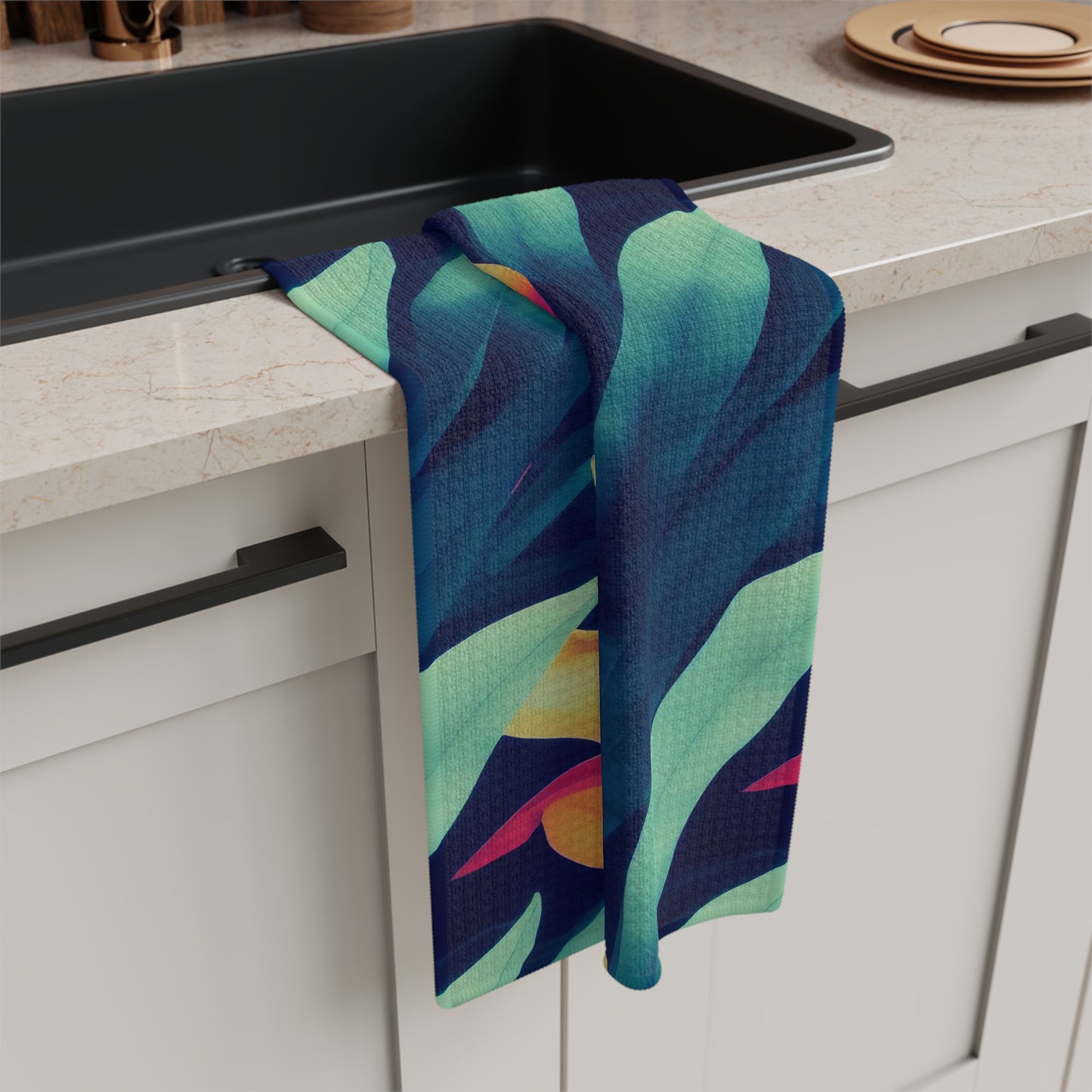 Soft Tea Towel - Tropical Oasis