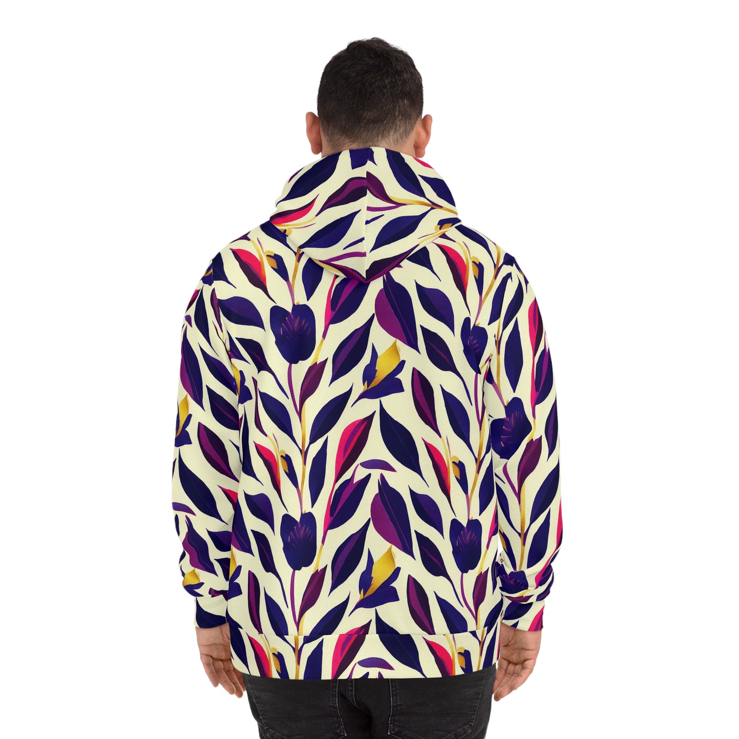 Hoodie - Violet Flourish Damask