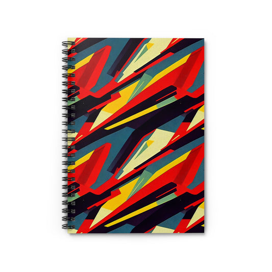 Spiral Notebook with Ruled Line - Pulp Galaxy Abstract